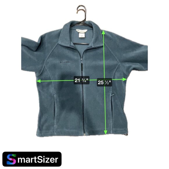 Columbia Women's Full-Zip Fleece Jacket Size Large Teal - Picture 8 of 8